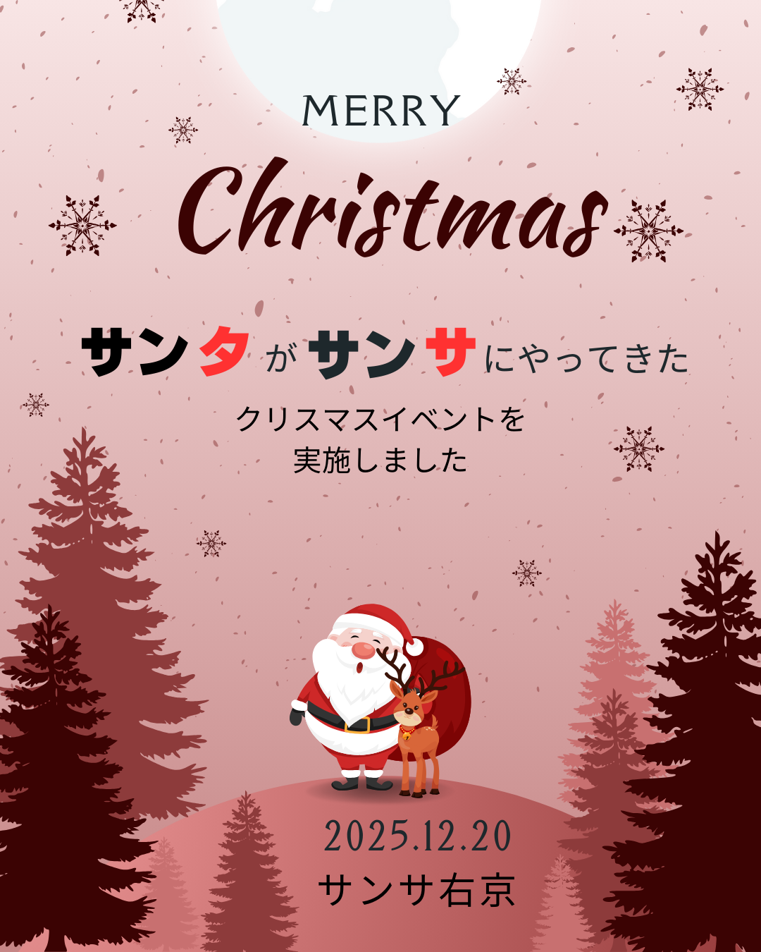 『サンタがサンサにやってきた』