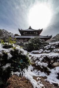 鹿王院の雪景色